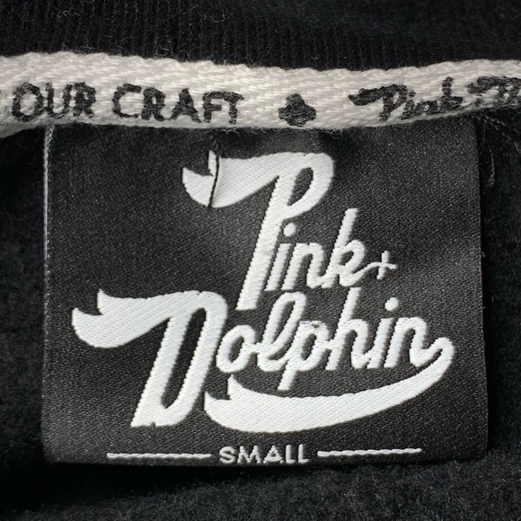Pink Dolphin Black Crew Neck Sweatshirt Size Small - Picture 6 of 7